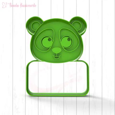 Oso Panda con cartel